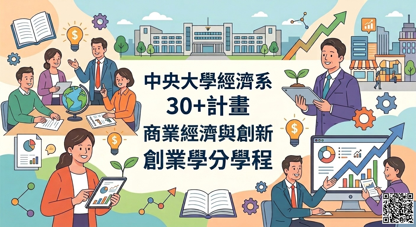 商業經濟與創新創業學分學程 QRCODE